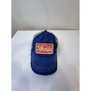 Judith March‎ Trucker Hat "Blondie" Blue Red White Patch Cap NEW